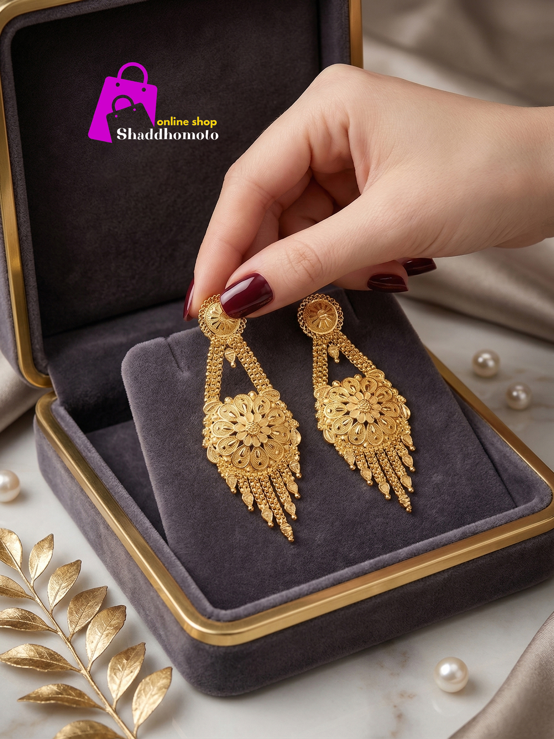 Dubai gold design Ear RIng 001